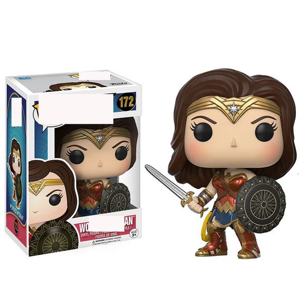 

funko pop wonder woman movie character action figure dolls collection model toys #172 baby toys