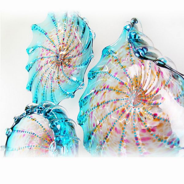 

2020 new hand blown glass wall plates energy saving light source art decorative vintage wall lamps