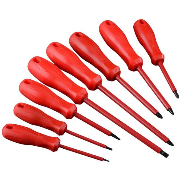 

8pcs/set high insulated repair driver electrician tool slotted screwdriver set magnetic hand
