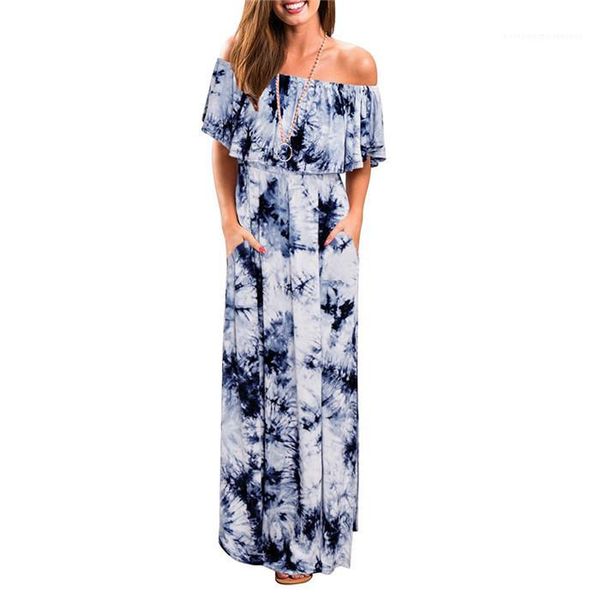 

dresses short sleeve slash neck floor length female clothing fashion style casual apparel womens summer maxi, Black;gray