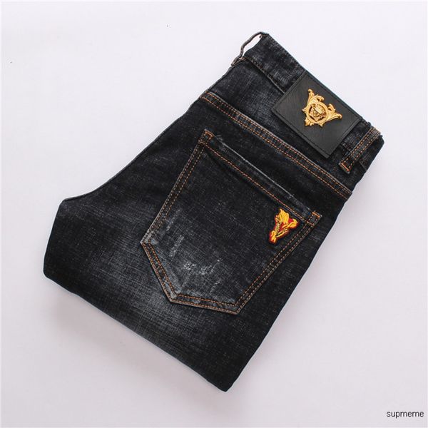 

fit new arrival men's wear original design men fashion jeans trousers straight trousers elegant1gku, Blue