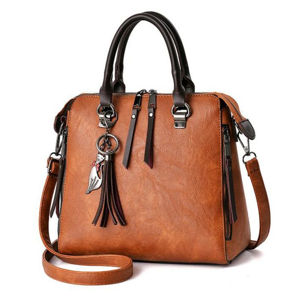 

women handbags printing women bags pu leather shoulder messenger bags sweet tote bag(brown