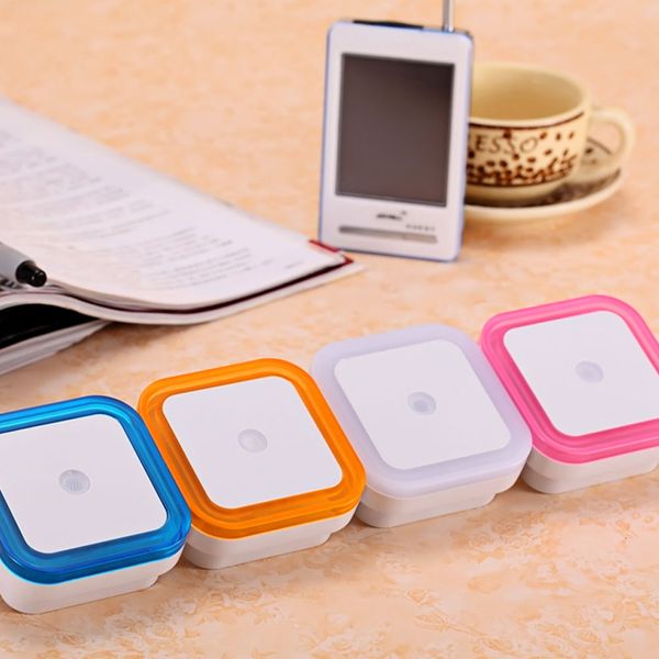 

motion sensor night light lamp luminaria night light for kids children bedroom wall lamp eu plug square baby sleeping light