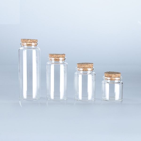 

glass storage bottles with cork flower tea bottles 50ml 80ml 100ml 150ml empty jars containers wb1956