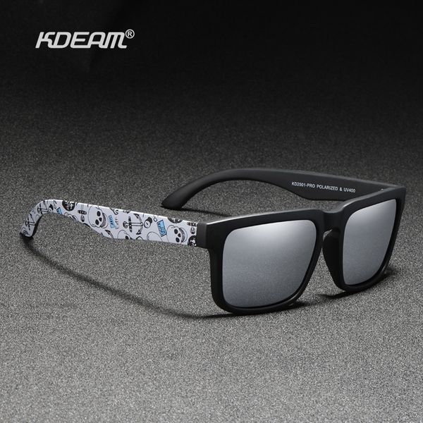 

kdeam новые обновленные поляризованном мужские солнцезащитные очки real coating зеркало lens пары солнцезащитные очки с танковыми шарниры 25, White;black