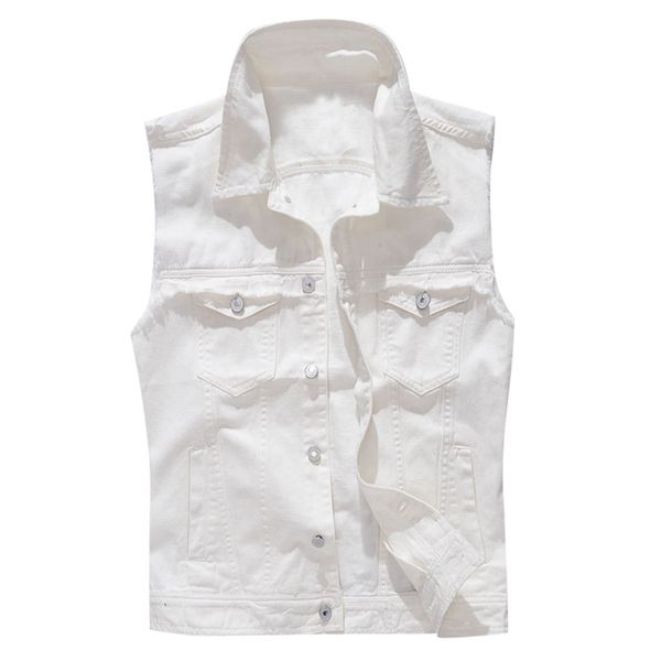 

m-5xl casual men's new fashion denim vest casual cowboy jacket in shoulder blouse travel teenage, Black;brown