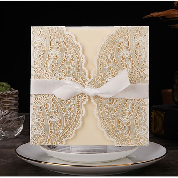 elegant laser cut embossed floral invitations cards for wedding quinceanera sweet 16th birthday graduation anniversary invites cheap elegant wedding elegant invites