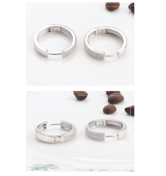 

wholesale-cz diamond stud earrings luxury designer jewelry silver plated exaggerated foreign trade ladies earrings with box holiday gift, Golden;silver