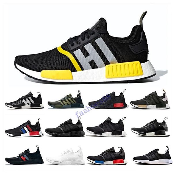 

thunder nmd r1 mens running shoes military green oreo atmos bred tri-color og classic men women mastermind japan sports trainer sneakers