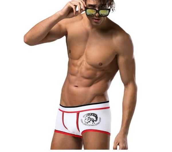 

марка 5pc / много мужчин нижнее белье шорты хлопок мужчины боксер sexy мужчины боксеры трусы 5 цветов трусы мешок trend, Black;white