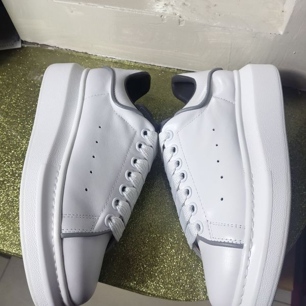 

3m reflective uk mens designer shoes 2019 fashion luxury designer women shoes party platform casual sneakers eur 36-44, Black