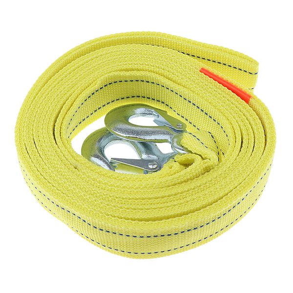 

new super strong 16 ft emergency poly braid tow rope w/ hooks atv car