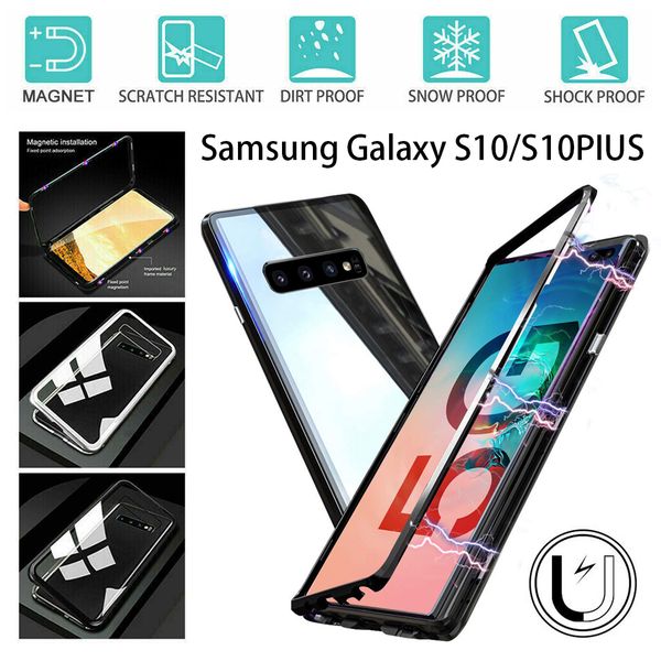 

магнитные сотовый телефон чехлы для s10 s10plus сотового телефона бамперы защитной крышки