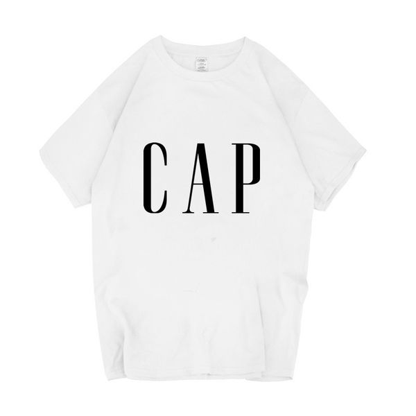 

2019 cotton casual men's t-shirt fashion short-sleeved men's o-neck t-shirt harajuku shirt, White;black