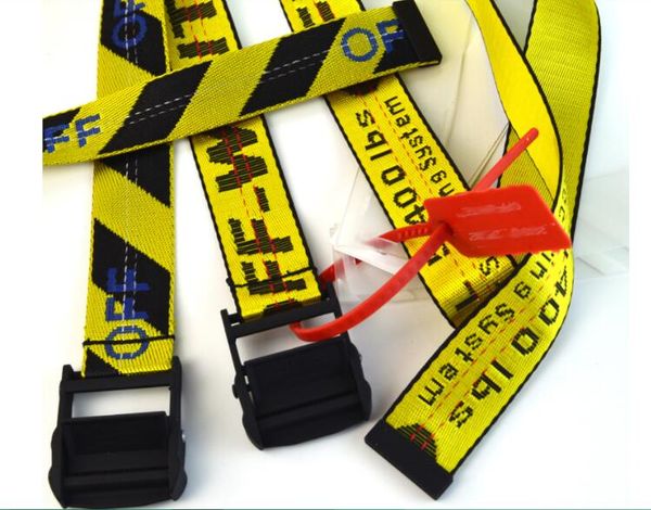 

off white blet качество новые дизайнерские холщовые ремни для мужчин женщин хип-хоп ремень уличный повседневный свободный поясной ремень выс, Black;brown