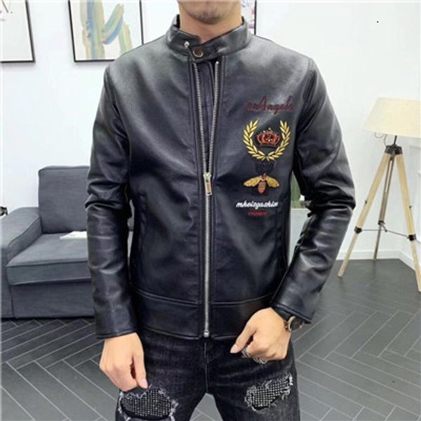 

2019 new men's long sleeve jacket jb19929d12, Black;brown