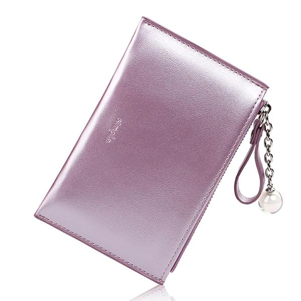 

female short ladies bag pu leather wallets girl with zipper coin purse id card holders women wallets, Red;black