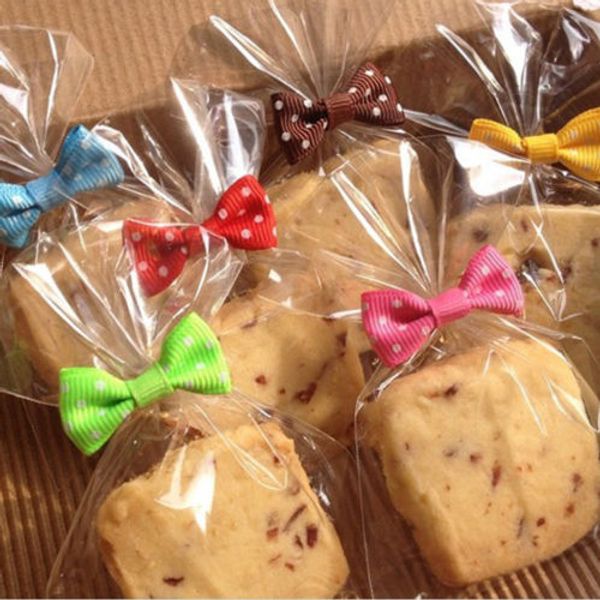 

40x metallic twist wire tie bowknot candy cookie cake cello bag wedding party