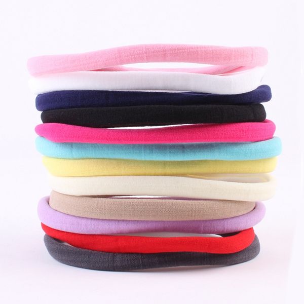 

девочка эластичный оголовье новорожденный эластичные повязки diy головной убор мульти-использование детей волосы веревки аксессуары, Slivery;white