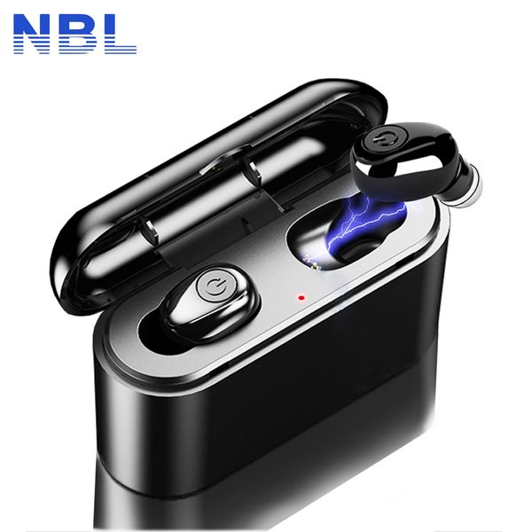 

tws true wireless earbuds 5d stereo bluetooth earphones mini sport waterproof head with microphone 2200mah power bank