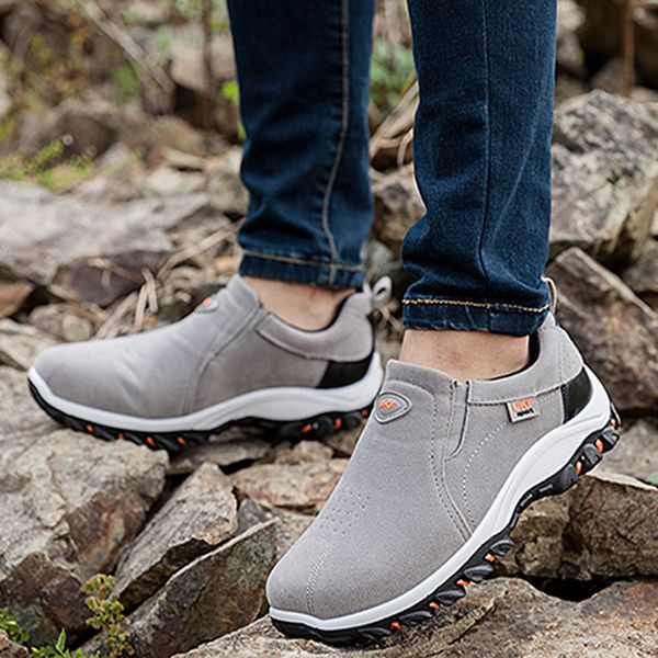 

outdoor sports camping shoes for men tactical slip-on hiking shoes autumn spring leisure breathable waterproof sneakers
