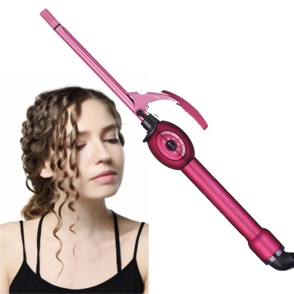 

9mm hair curler curling iron professional hair curler rotation curl wand stick roller magic ceramic hairdressing styling tool