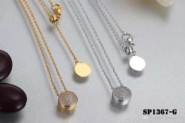 

sweater chain copper full stone round exquisite luxurious adjust size short necklace clavicle chain lady model, Silver