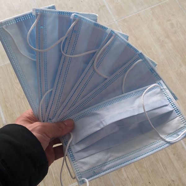 

wholesale disposable face mask 3-ply non woven disposable face mask 3 layers earloop anti-dust anti-virus face masks shipping within12 hours