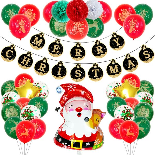 

christmas la flag christmas balloon 10, 12, 18 inch bronze full flower print sequin balloon set wedding latex
