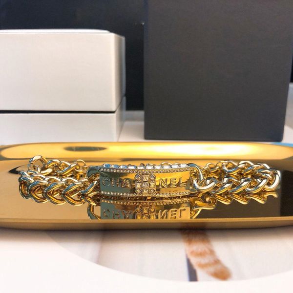 

stitching bracelet designer jewelry women necklace rings luxury earrings love bracelet mens 14k gold chains cuban link chain 2020 new, Black