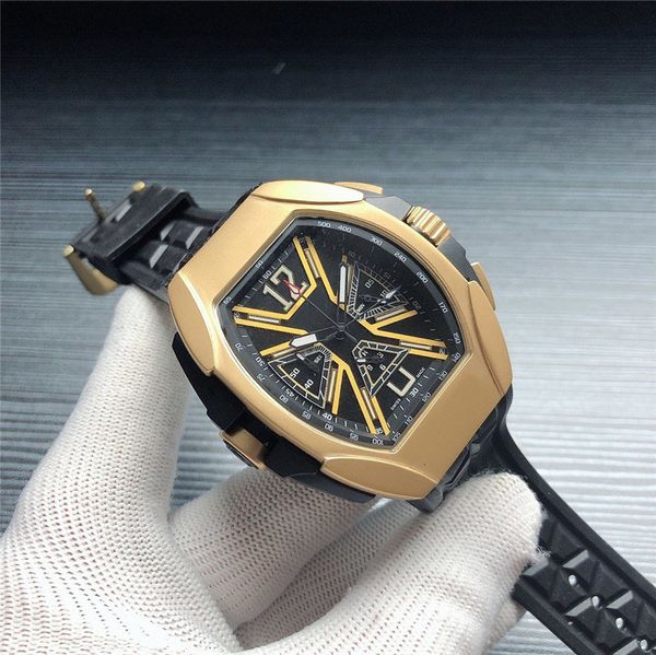 

дизайнерские часы мужские часы класса люкс вк кварцевый серия wristwatches f12 lykan hypersport высокое качество montre люксусный каучуковый, Slivery;brown