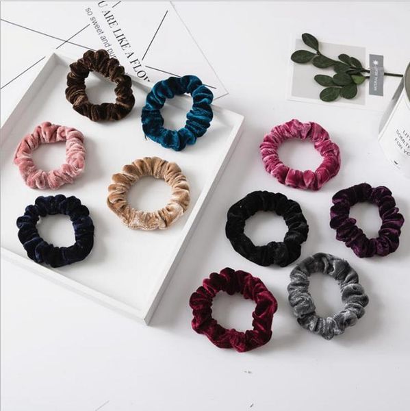 Scrunchies Hairband Elastic Hair Ties Rope Solid Head Band
