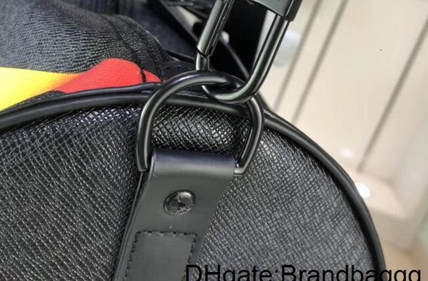 

classic rainbow x shape large travel bag pillow duffle bags luggage handbag real leather capacity sport bag shoulder crossbody bags