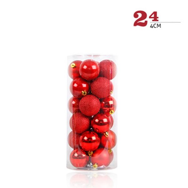 

24pcs christmas tree ball decorations for diy xmas party wedding 4cm ball baubles hanging ornament for home christmas decoration