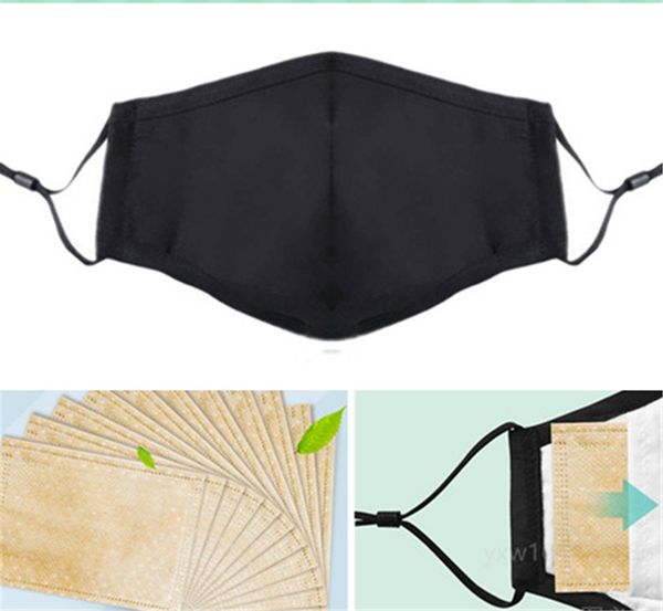 

factory outlet pm2.5 mask activated carbon filter face mask breathing insert protective mouth mask activated breathing filter 1pcs