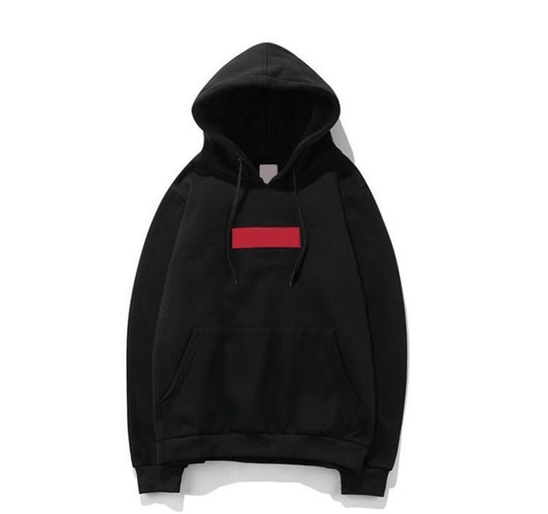 

mens высокого качества конструктора толстовки winter warm классический вышивка hip hop толстовка solid color fashion pulloverxxlstussi, Black