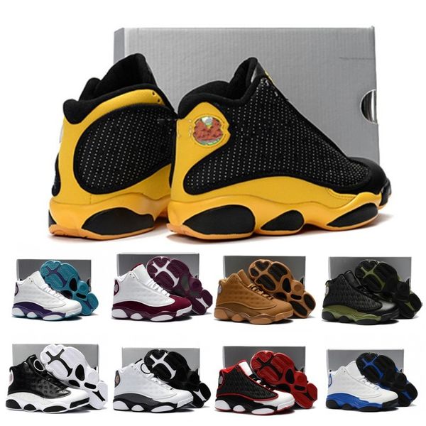 

13 kids basketball shoes Pink White Love & Respect Black Hyper Royal Blue Wheat Bordeaux Olive youth boy girl children 13s eur28-35