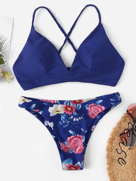 

роскошные конструкторы bikinis нажмите вверх купальники женщины синий пляжная 2020 sexy swim wear купальники женщина бич biquinis купальник