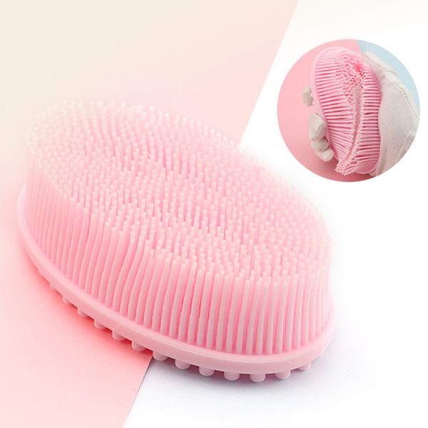 

scalp bath exfoliating bathroom body brush head massage baby shower scrubber silicone bubbles puff soft home shampoo