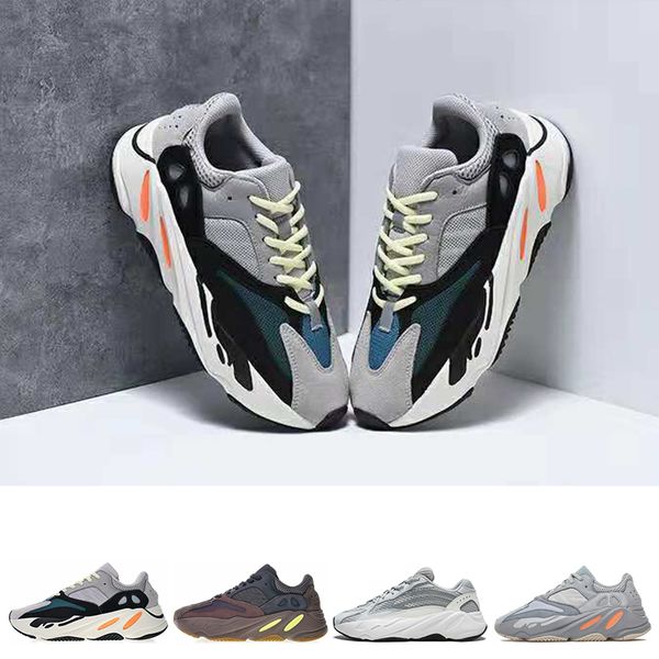 

дешевый новый runner kanye west сиреневый wave runner статические кроссовки mens женщины athletic спортивной обувь тренер кроссовки обувь eu