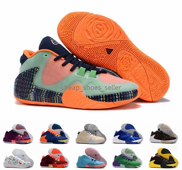 

2020 zoom greek freak 1 giannis antetokounmpo black orange lee leopard signature basketball shoes trainer ga1 sports designer sneakers 40-46, White;red