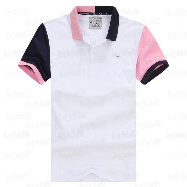 

горячие продажи eden park мужская короткая рубашка homme бизнес повседневная высокое качество летний стиль дышащий поглощение пота, White;black