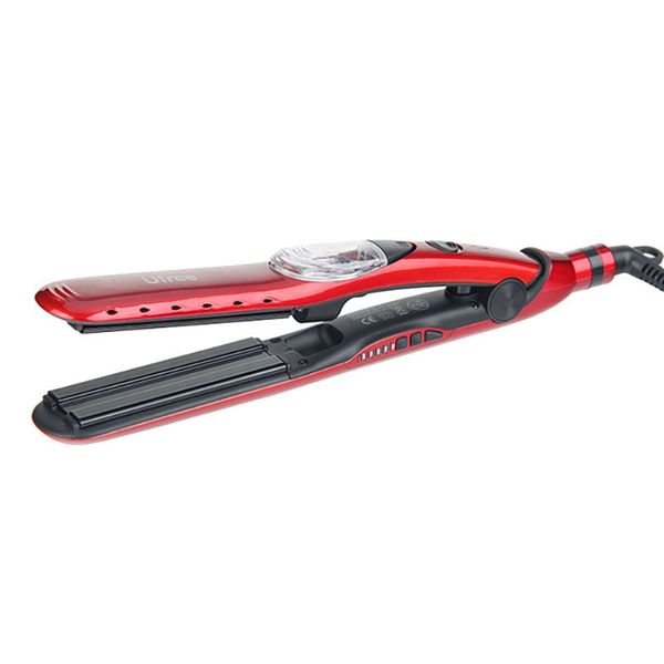 

usteam function tourmaline ceramic vapor professional hair straightener hair irons waver hairpin splint rapid heating, Black