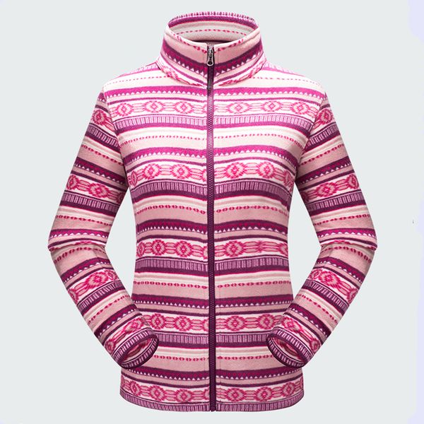 

new autumn winter outdoor women thermal polar fleece coats thick warm polar fleece jackets female printing jackets, Blue;black