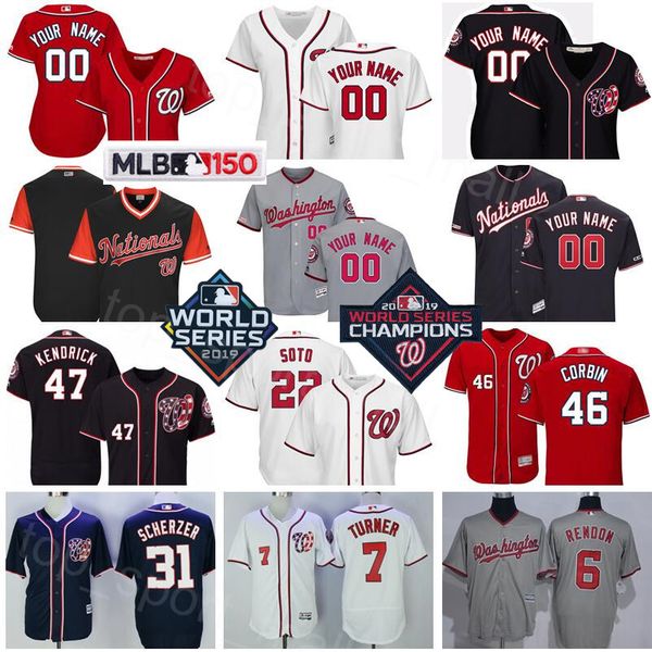 

2019 ws champions asdrubal cabrera patrick corbin jerseys brian dozier anibal sanchez adam eaton baseball blue red men kids women, Blue;black