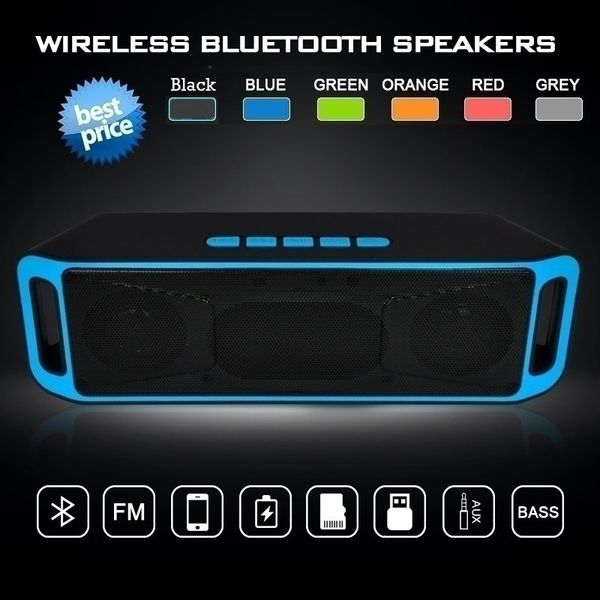 

портативный открытый выступающие bluetooth новые стерео v3.0 hifi wireless bass bluetooth speaker tf usb flash fm-радио
