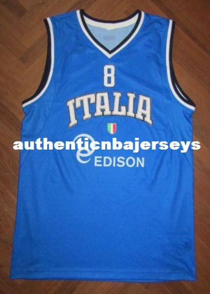 

#8 danilo gallinari italia team basketball jersey all size embroidery stitched customize any name and name xs-6xl vest jerseys ncaa, Black;blue