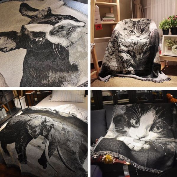 

2019 последнего 125x150cm, 4 размера, дети стиля животного девочки мальчик любови диван одеяло гобелен декоративного одеяло одеяло бесплатна