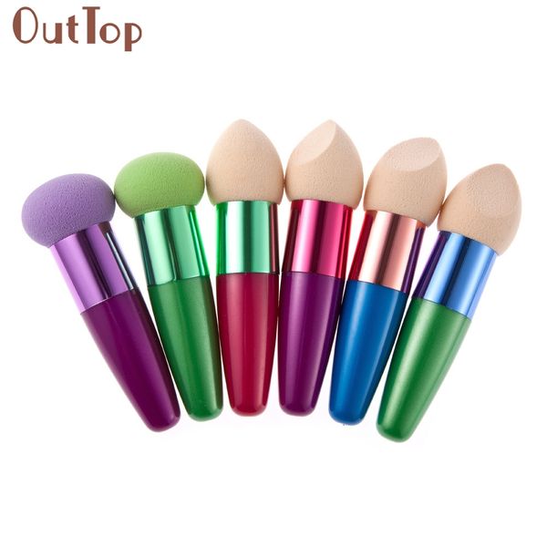 

graceful women cosmetic liquid cream foundation concealer sponge lollipop brush aug12