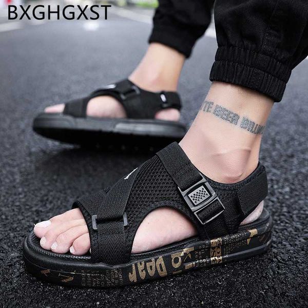 

beach sandals fashion outdoor summer sandals men designer shoes luxury casual shoes men 2020 zapatos de hombre ayakkabi, Black